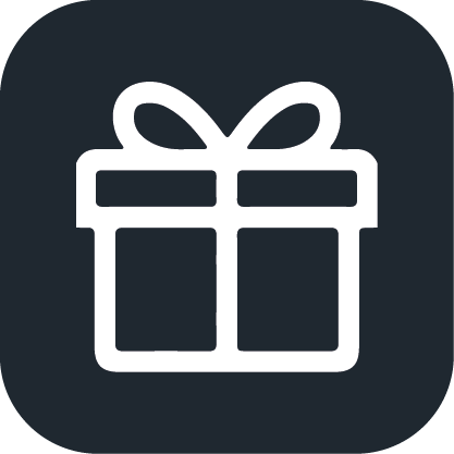 Geschenkbox-Icon – steht für personalisierte Songs als Geschenk.